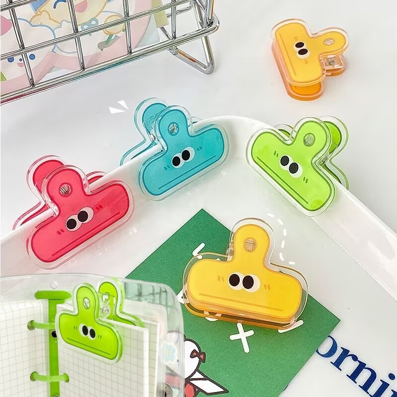 Binder Clip Assorted - Acrylic Paper Fastener Clips, Loose-leaf Binder,