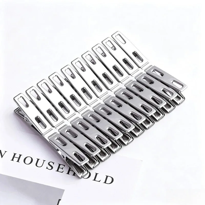 20pcs Stainless Steel Clothesp - Binder Clip Assorted 评论和价格