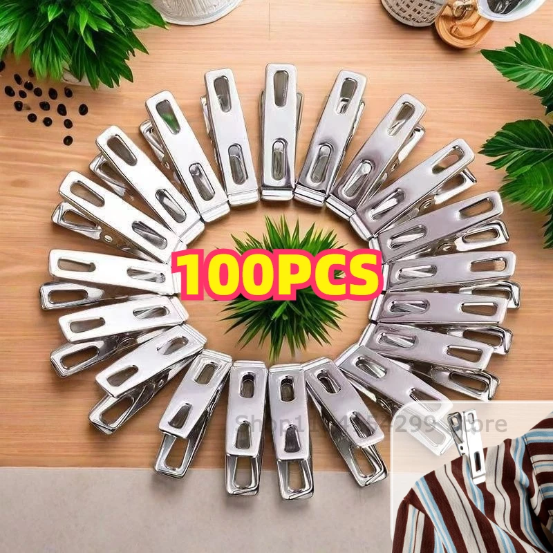 20pcs Stainless Steel Clothesp - Binder Clip Assorted 评论和价格